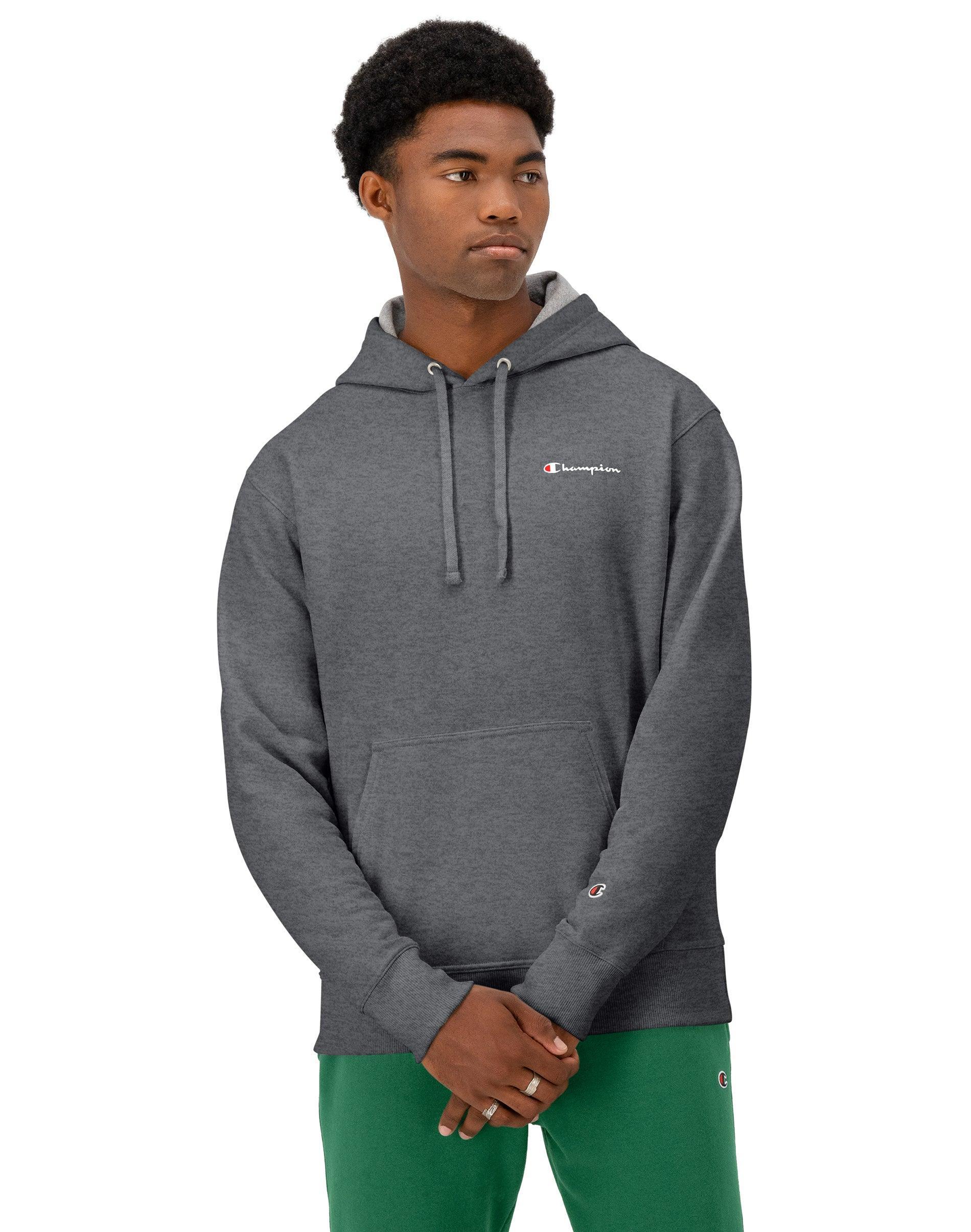 Champion Powerblend Graphic Small Logo Pullover Hoodie Men's Clothing Product Image