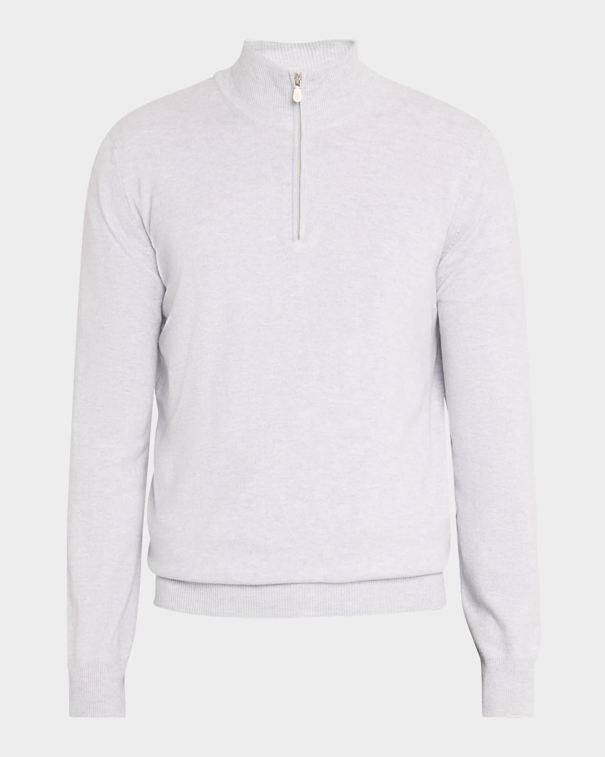 Mens Cashmere Half-Zip Sweater Product Image