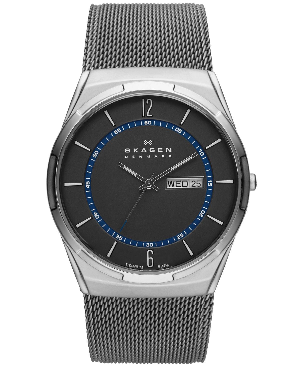 Skagen Mens Melbye Titanium Mesh Bracelet Watch 40mm SKW6078 Product Image