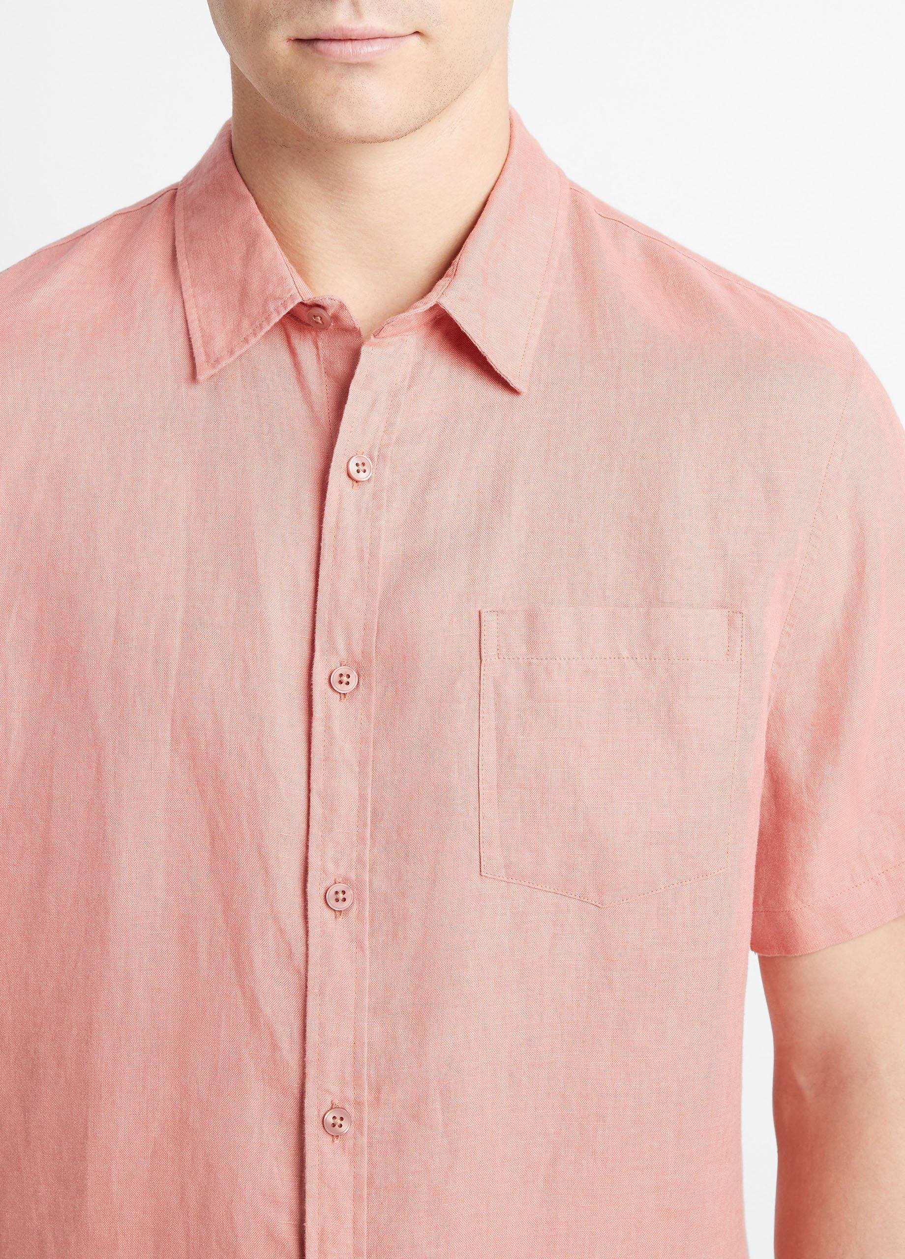 Linen Short-Sleeve Shirt Product Image