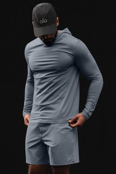 Conquer Reform Long Sleeve With Hood - Steel Grey Product Image