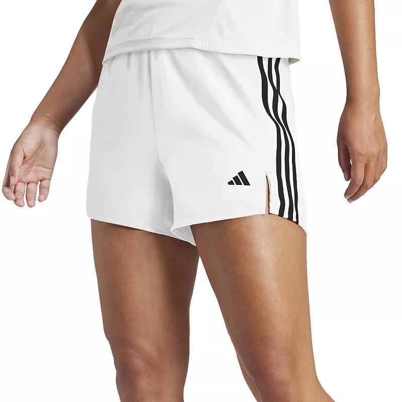 Womens adidas 3-Stripes High-Rise Training Shorts Product Image