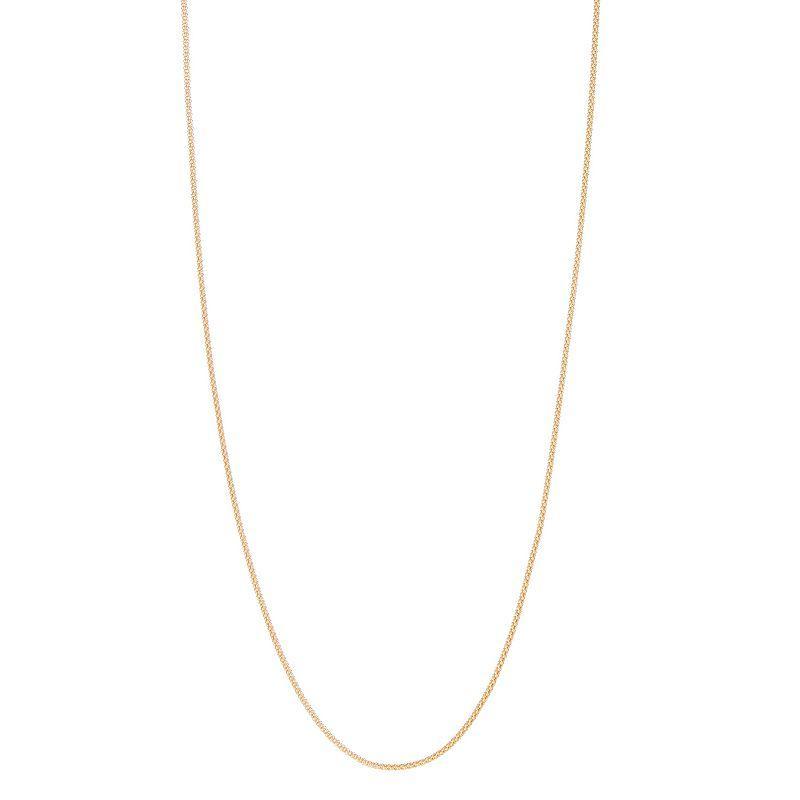 Jordan Blue 14k Gold Filled Popcorn Chain Necklace, Womens Product Image