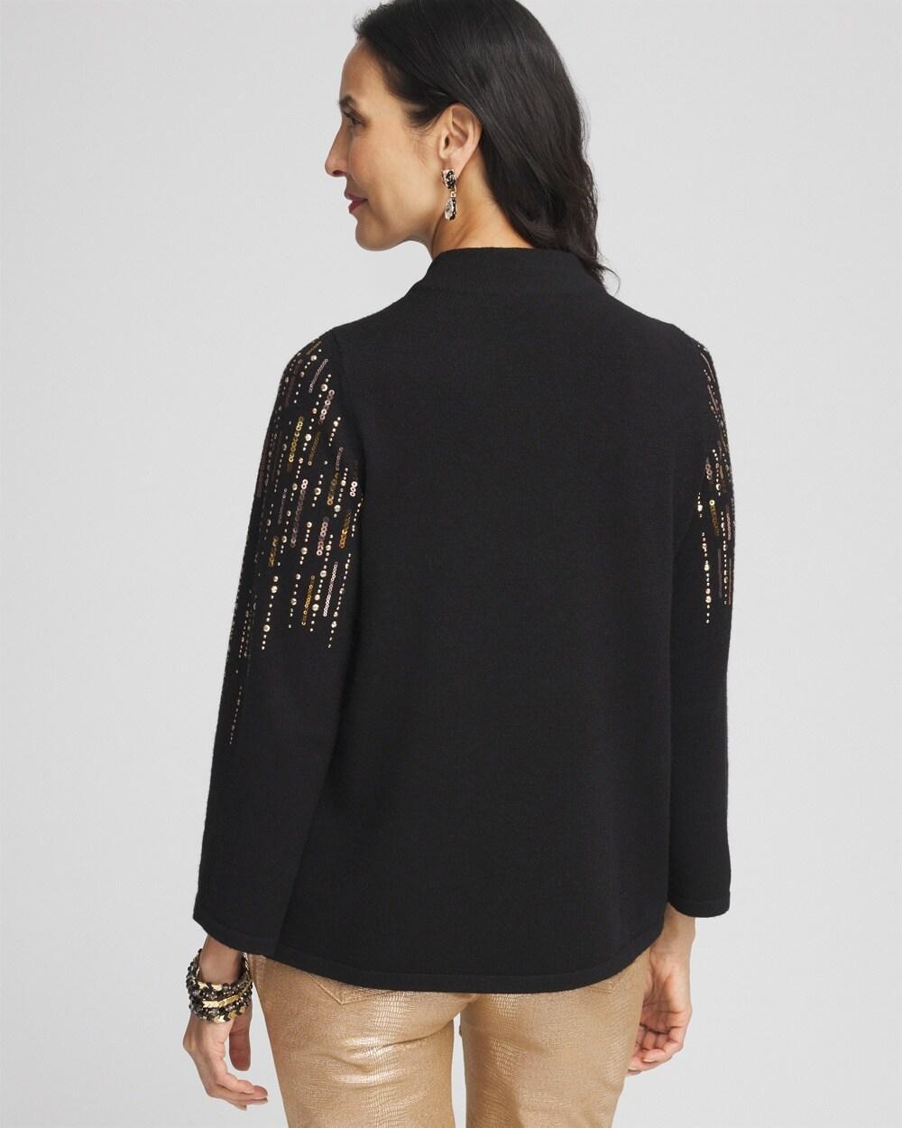 Ombré Sequin Pullover Sweater Product Image