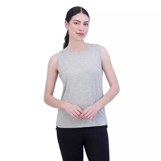 Womens Gaiam Asana Marled Tank Gray Grey Product Image