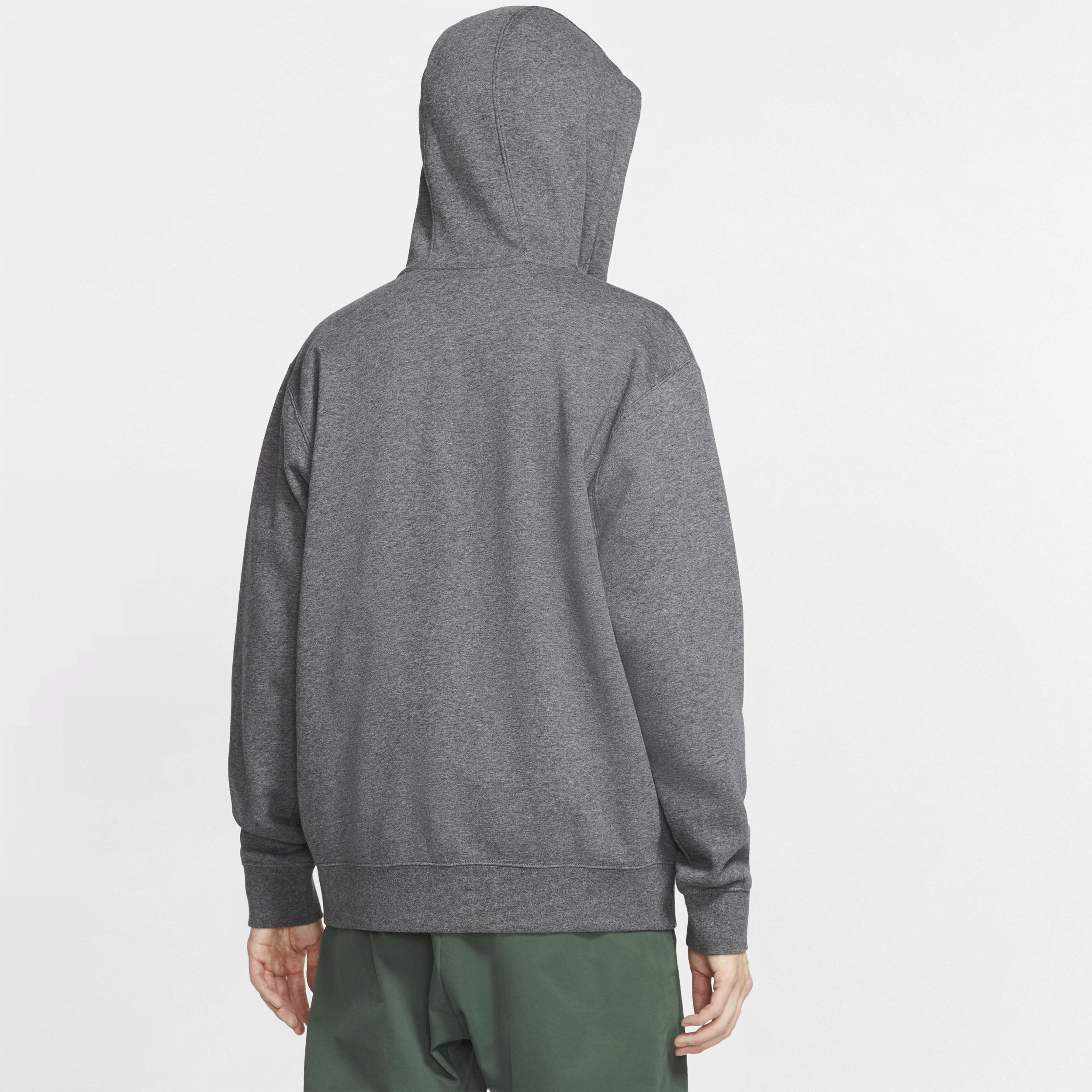 Big & Tall Nike Sportswear Club Fleece Full-Zip Hoodie, Mens Grey Heather Product Image