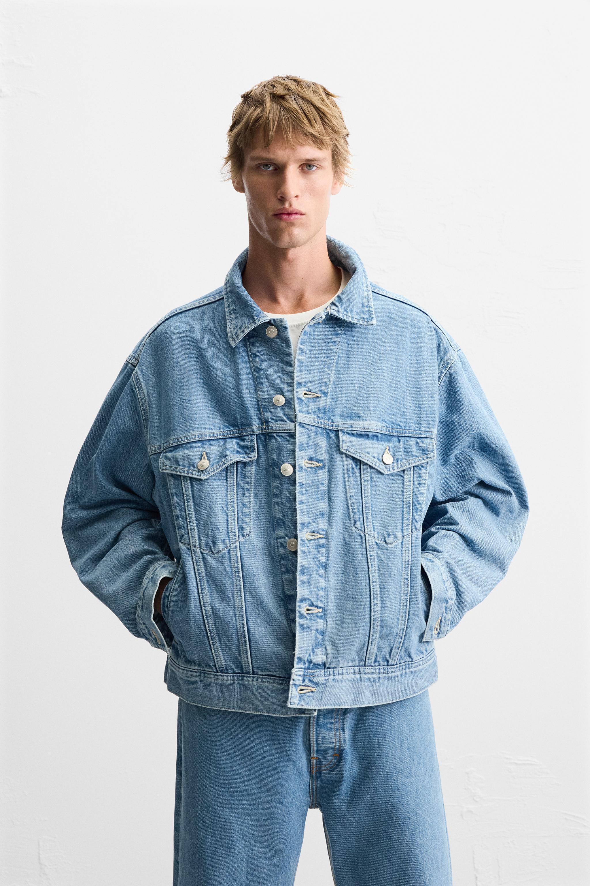 BOXY FIT DENIM JACKET Product Image