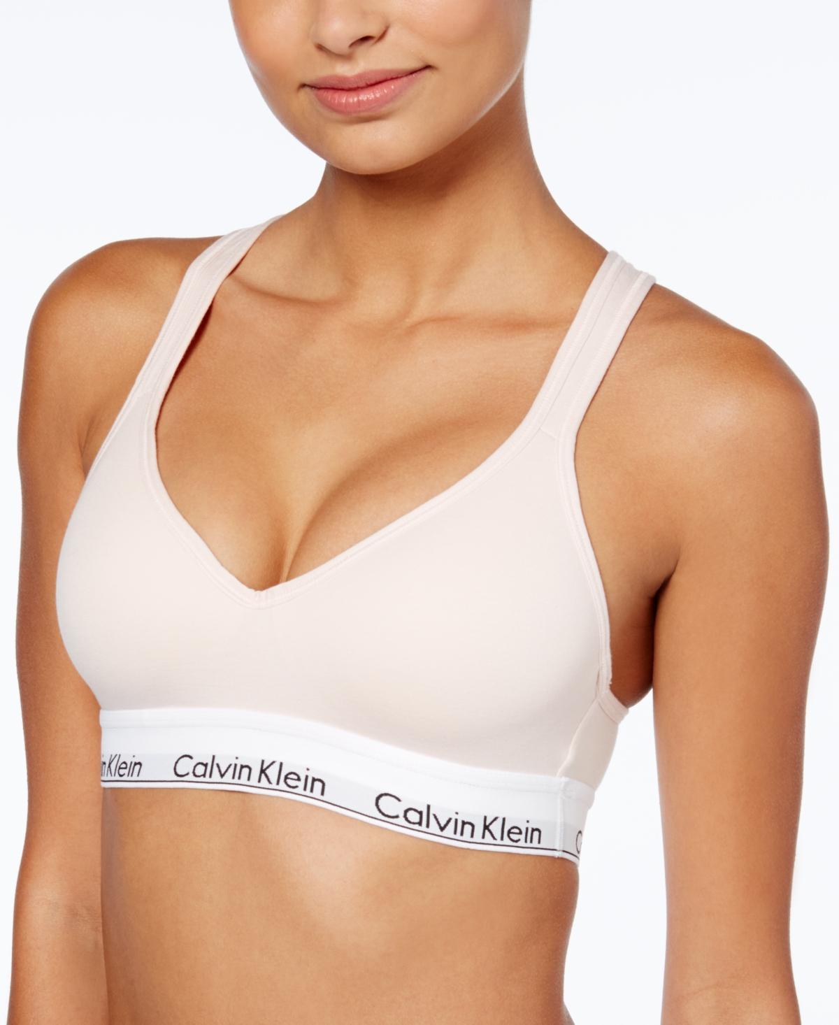 Calvin Klein Modern Cotton Padded Bralette QF1654, Womens Grey Product Image