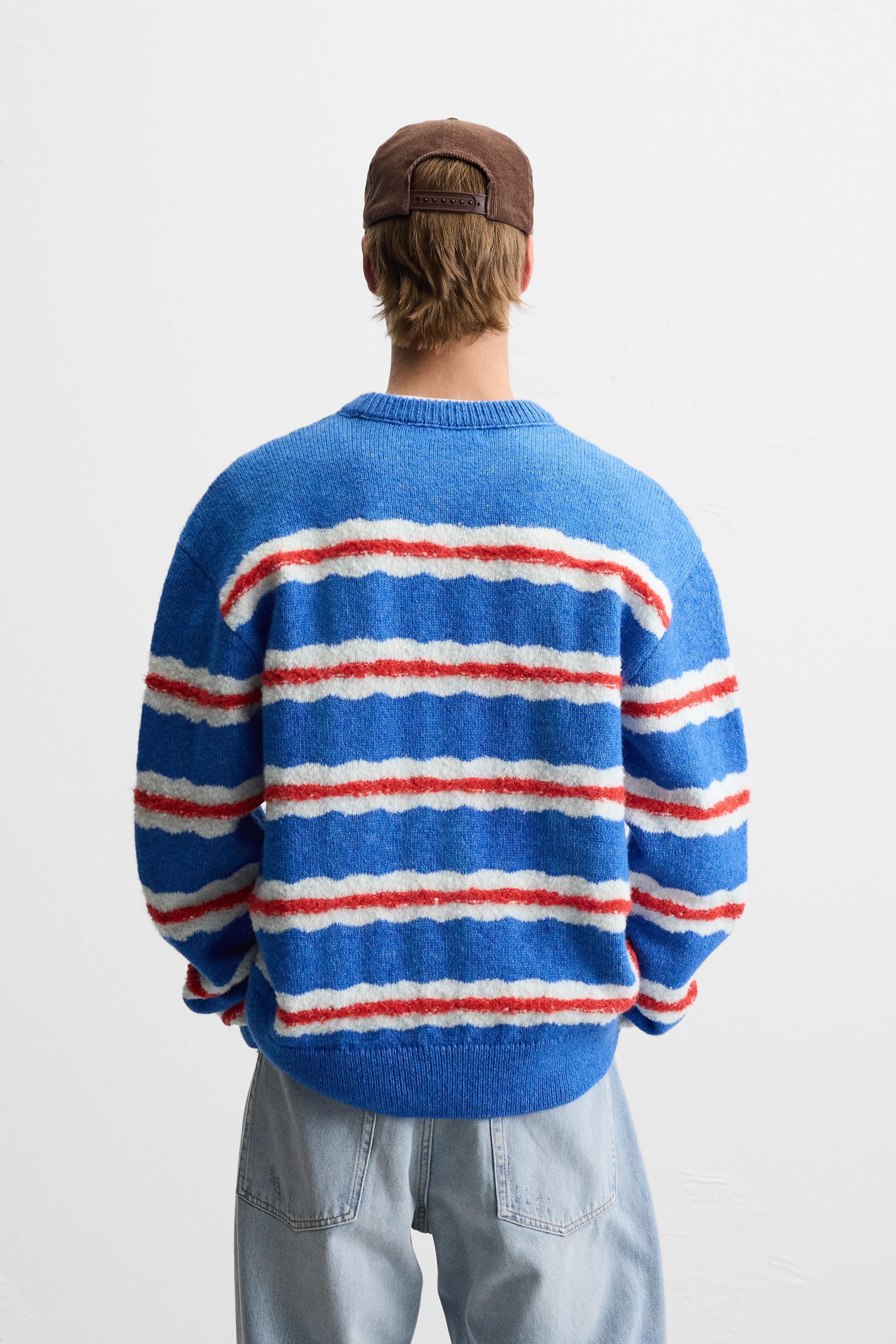 STRIPED JACQUARD SWEATER Product Image