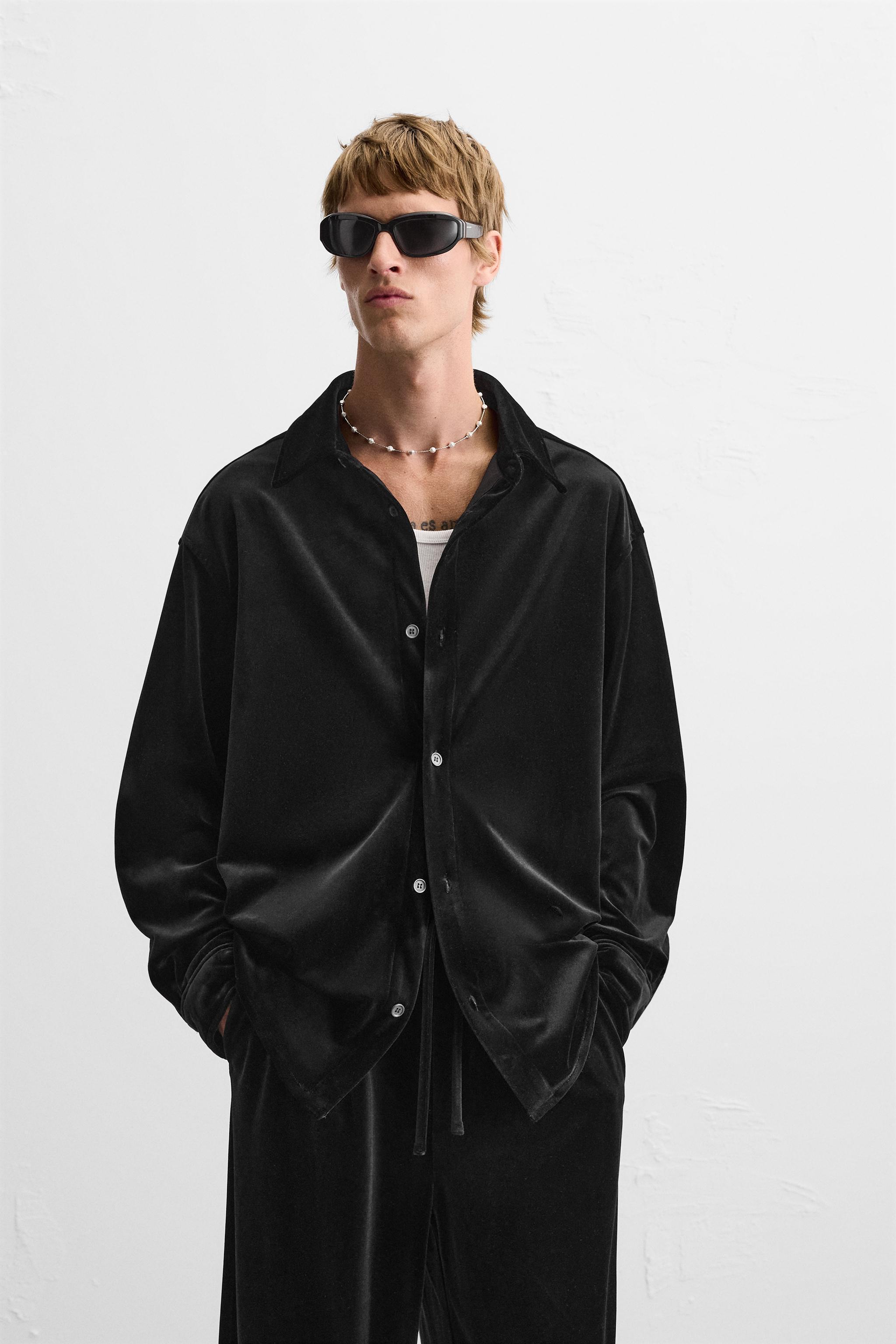 VELVET OVERSHIRT Product Image