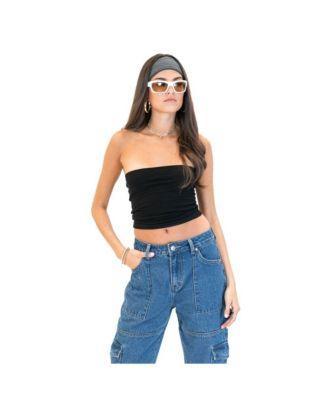 Womens Basic Strapless Tube Top Product Image