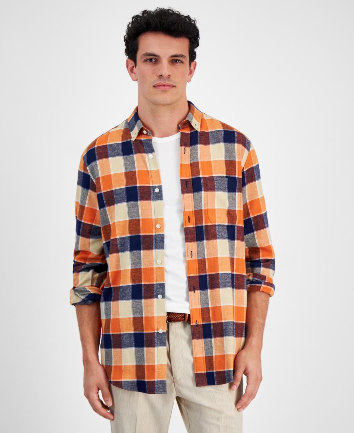 Club Room Mens Regular-Fit Plaid Flannel Shirt, Created for Macys Product Image