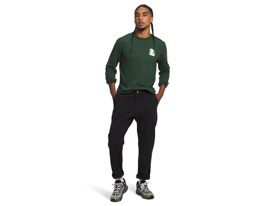 The North Face Long Sleeve Jumbo Half Dome Tee (Pine Needle) Men's Clothing Product Image