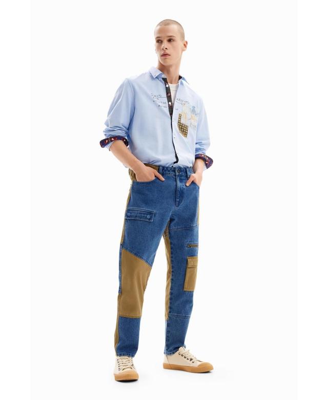 Desigual Mens Denim cargo trousers Product Image