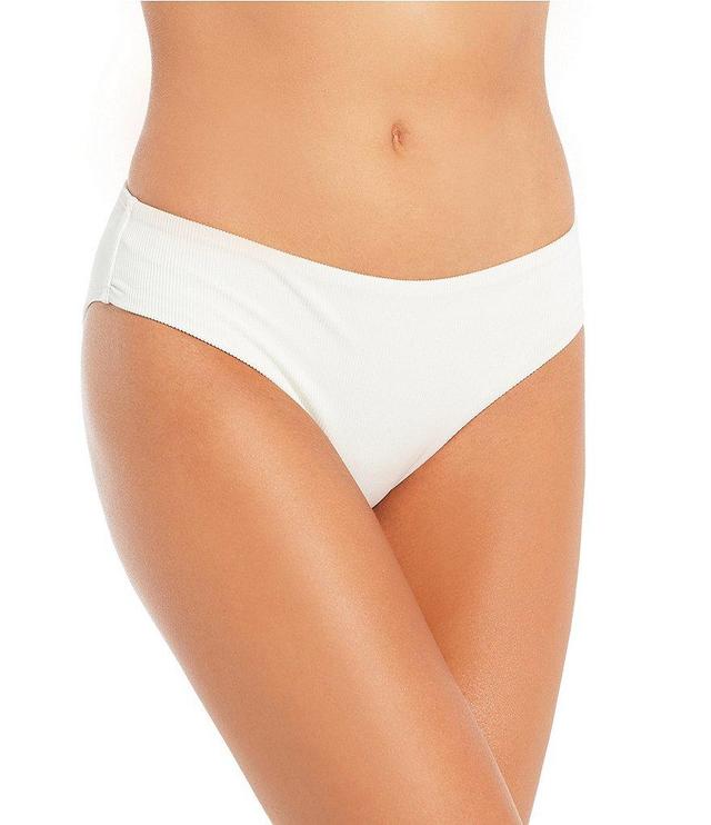 Antonio Melani Solid Ribbed Classic Hipster Swim Bottom Product Image