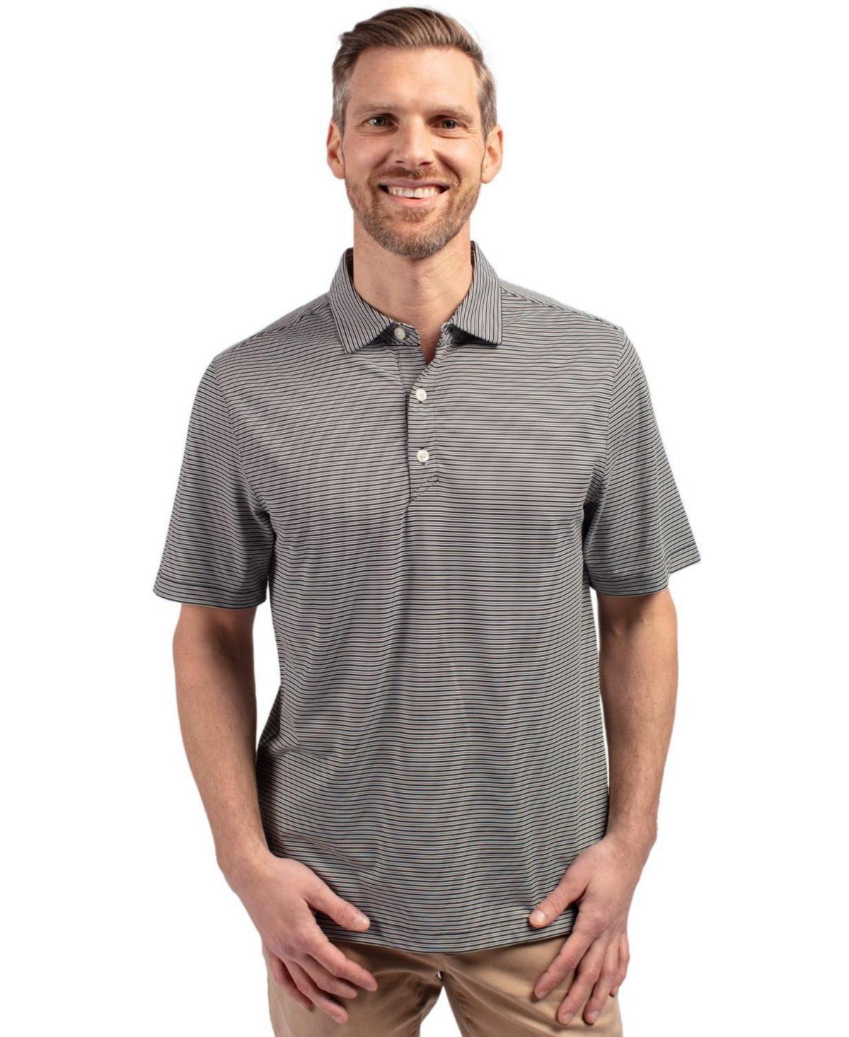 CutterBuck Mens Cutter & Buck Forge Eco Double Stripe Stretch Recycled Polo Shirt - Fresh mint Product Image