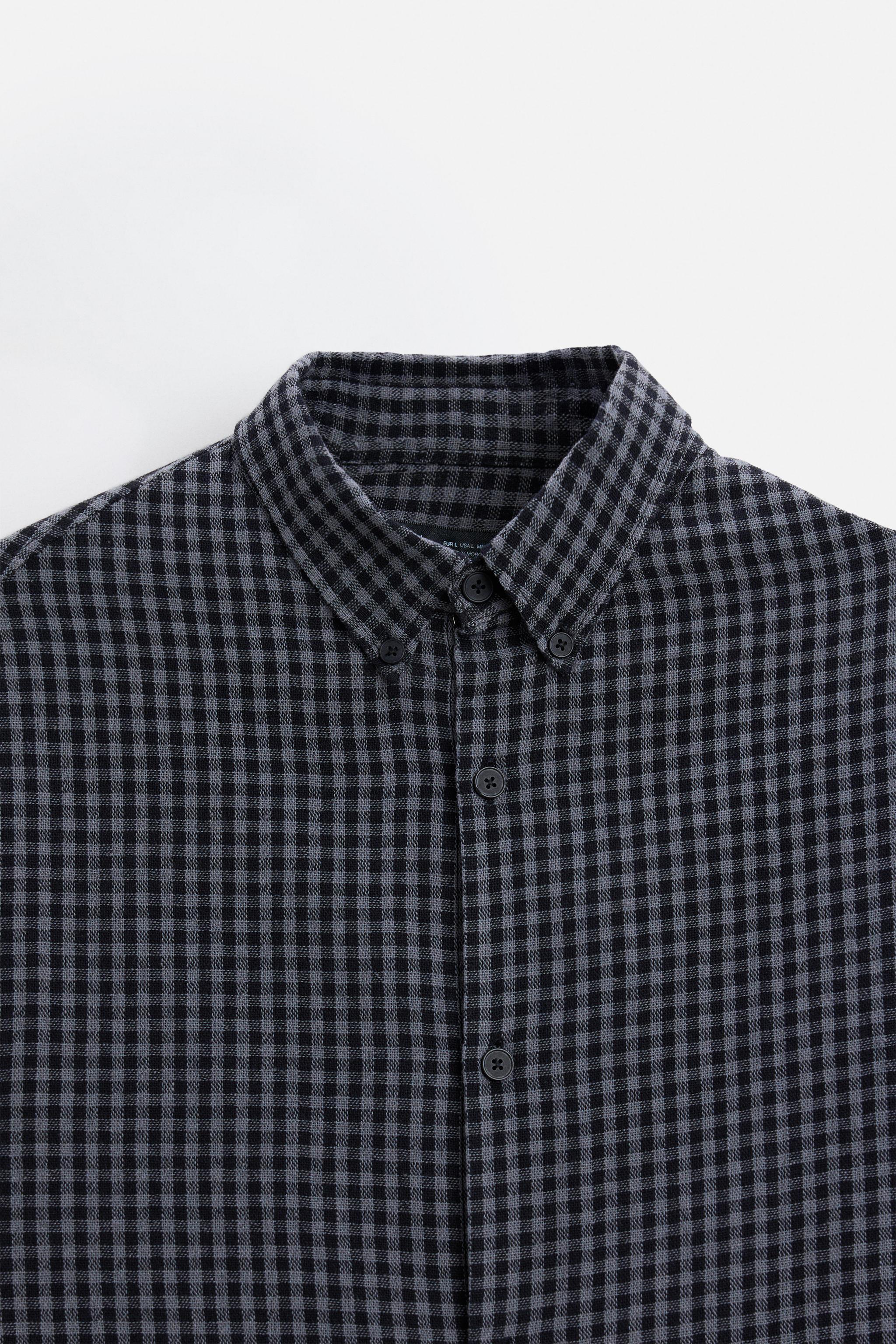 RELAXED FIT PLAID SHIRT Product Image