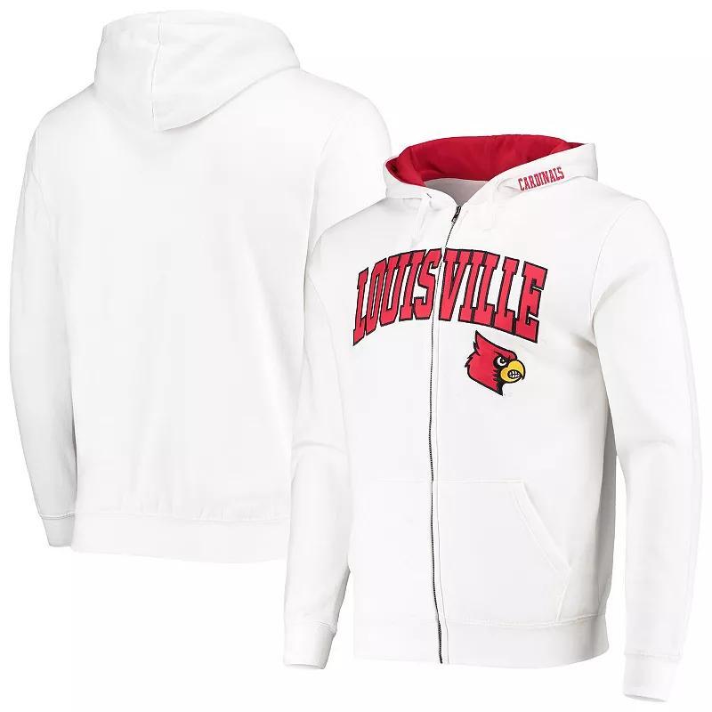 Mens Colosseum Louisville Cardinals Arch & Logo 3.0 Full-Zip Hoodie Product Image