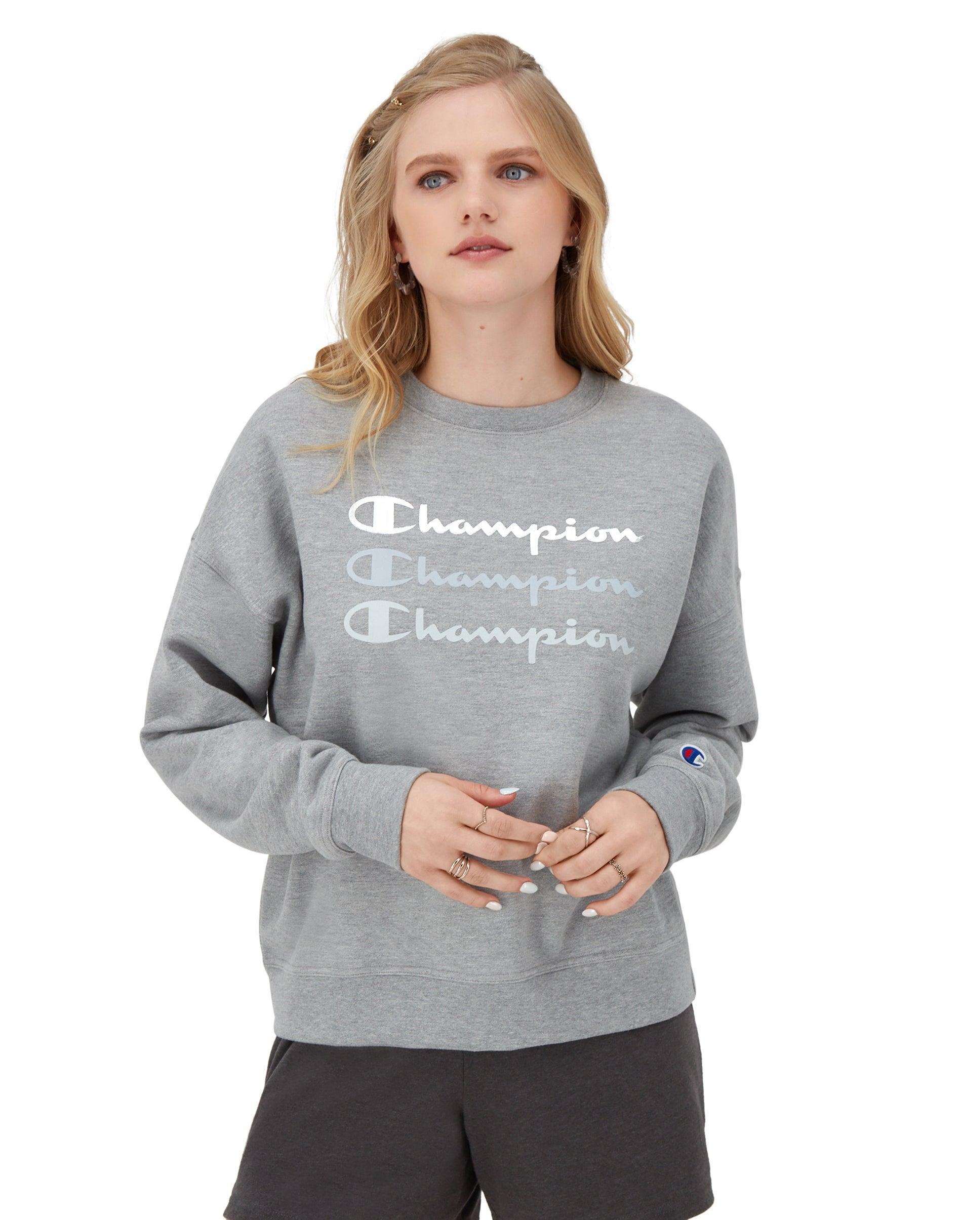 Womens Champion Powerblend Relaxed Crewneck Sweatshirt Product Image