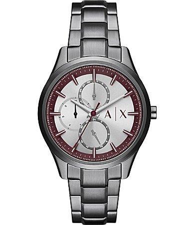 Armani Exchange Mens Dante Multifunction Gunmetal Stainless Steel Bracelet Watch Product Image