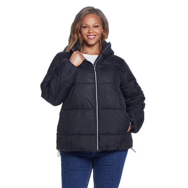 Plus Size Weathercast Hood Puffer Coat, Womens Product Image