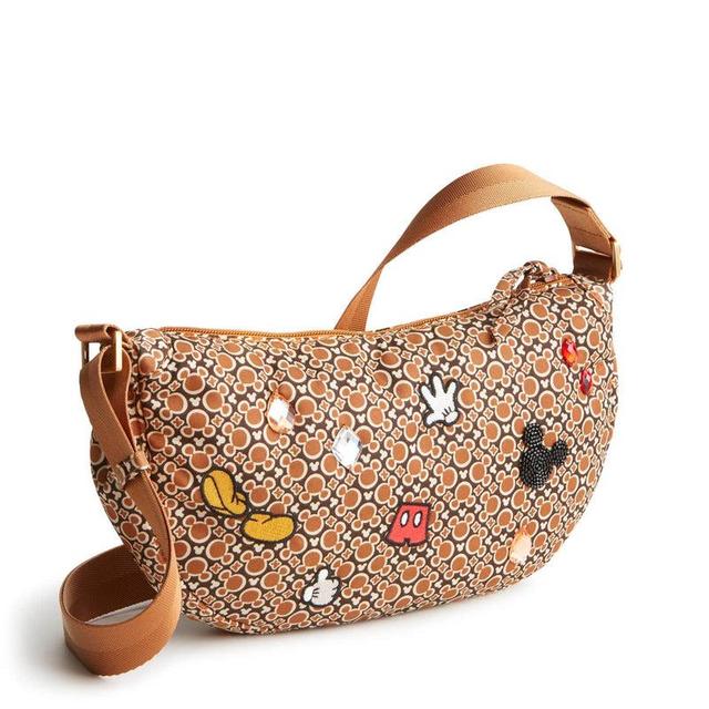 Vera Bradley Disney Springbrook Sling Crossbody Bags Women in Mickey Mouse Icons Brown/Black Product Image