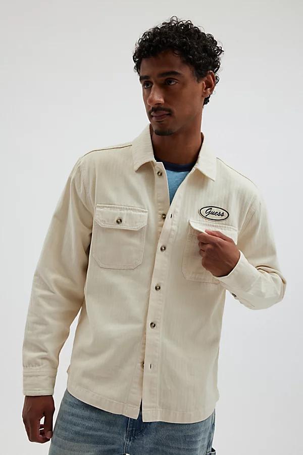 GUESS JEANS GUESS ORIGINALS Vintage Patch Work Shirt Top Mens at Urban Outfitters Product Image