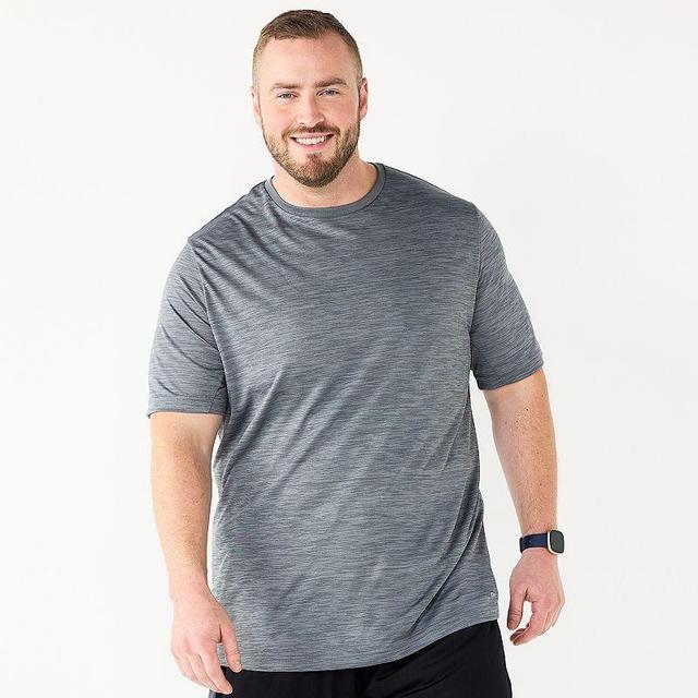 Big & Tall Tek Gear Dry Tek Tee, Mens Grey Gray Product Image