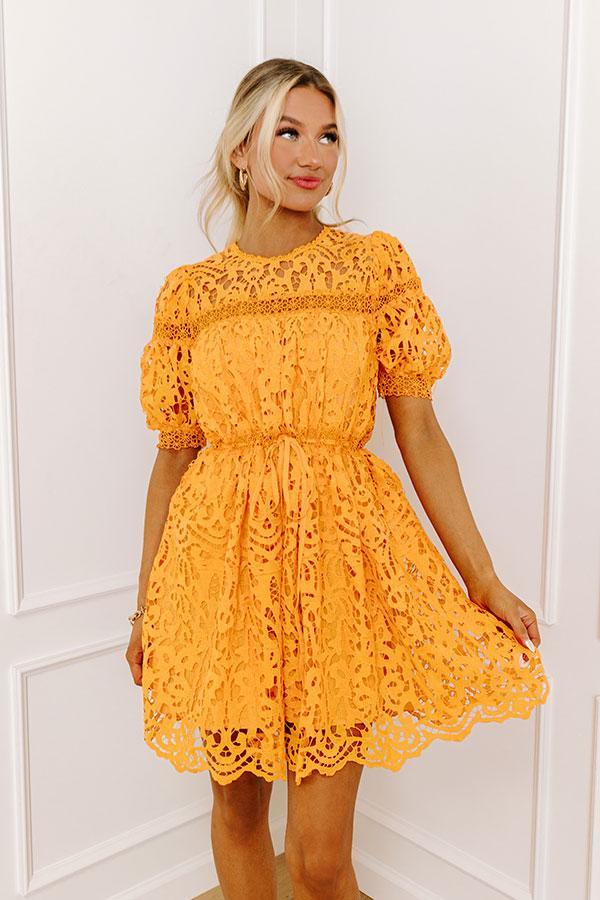 Forever Chic Crochet Mini Dress Product Image