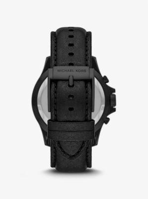 Oversized Everest -Tone and Leather Watch Product Image