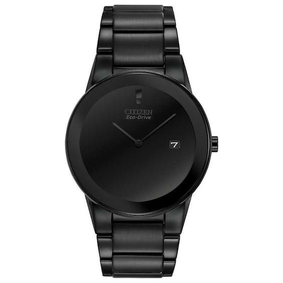 Men's Citizen Eco-DriveÂ® Axiom Black IP Watch with Black Dial (Model: Au1065-58E) Product Image