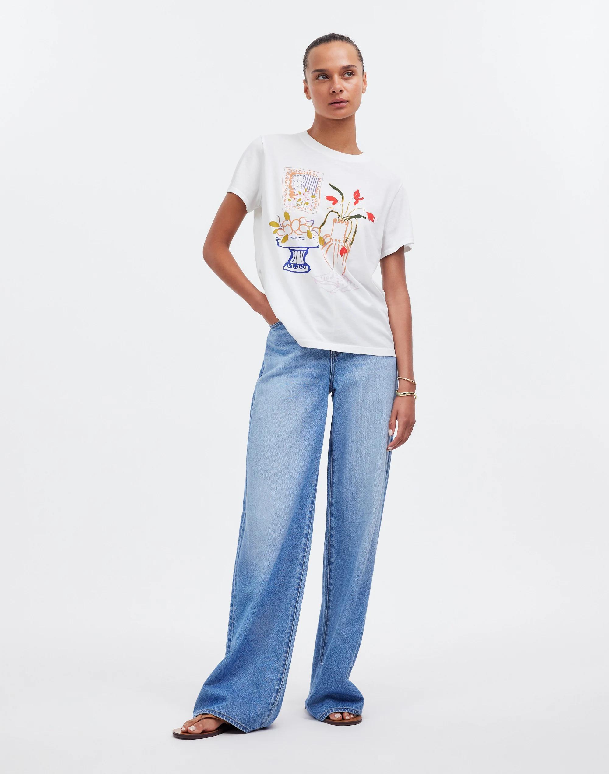 Madewell x Lisa Says Gah! Graphic Softfade Cotton Crewneck Relaxed Tee Product Image