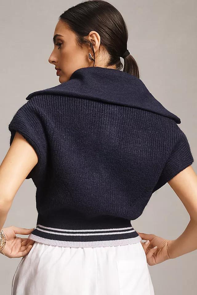 Maeve Quarter-Zip Sweater Tee Product Image