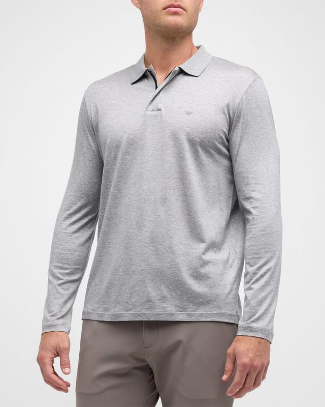 Mens Concealed Quarter-Zip Polo Shirt Product Image