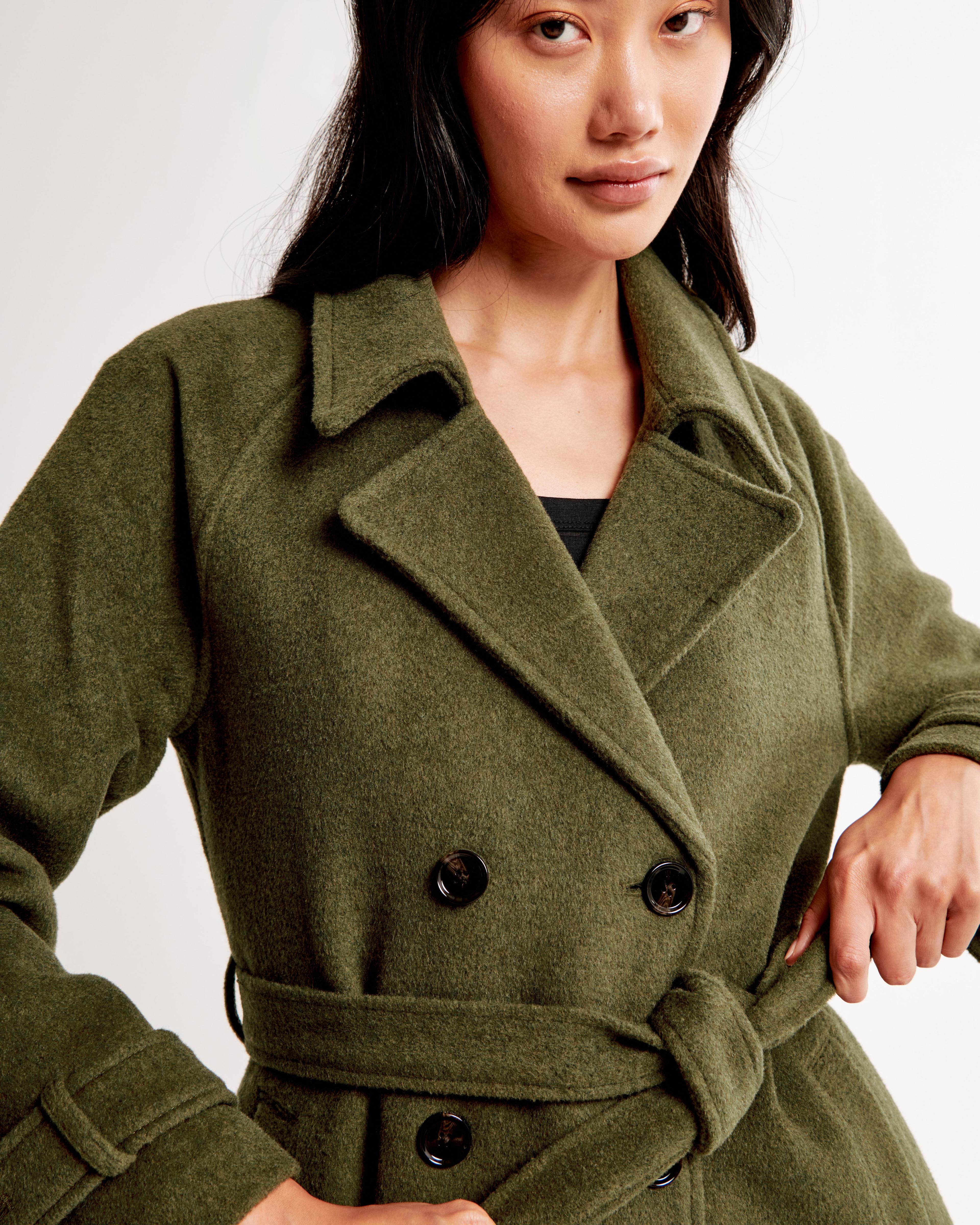 Wool-Blend Trench Coat Product Image