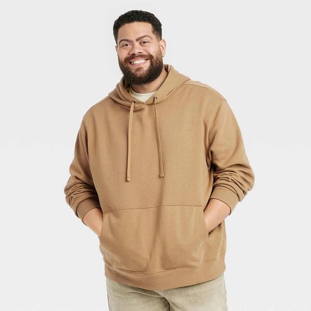 Mens Big & Tall Hooded Sweatshirt - Goodfellow & Co Brown XXLT Product Image