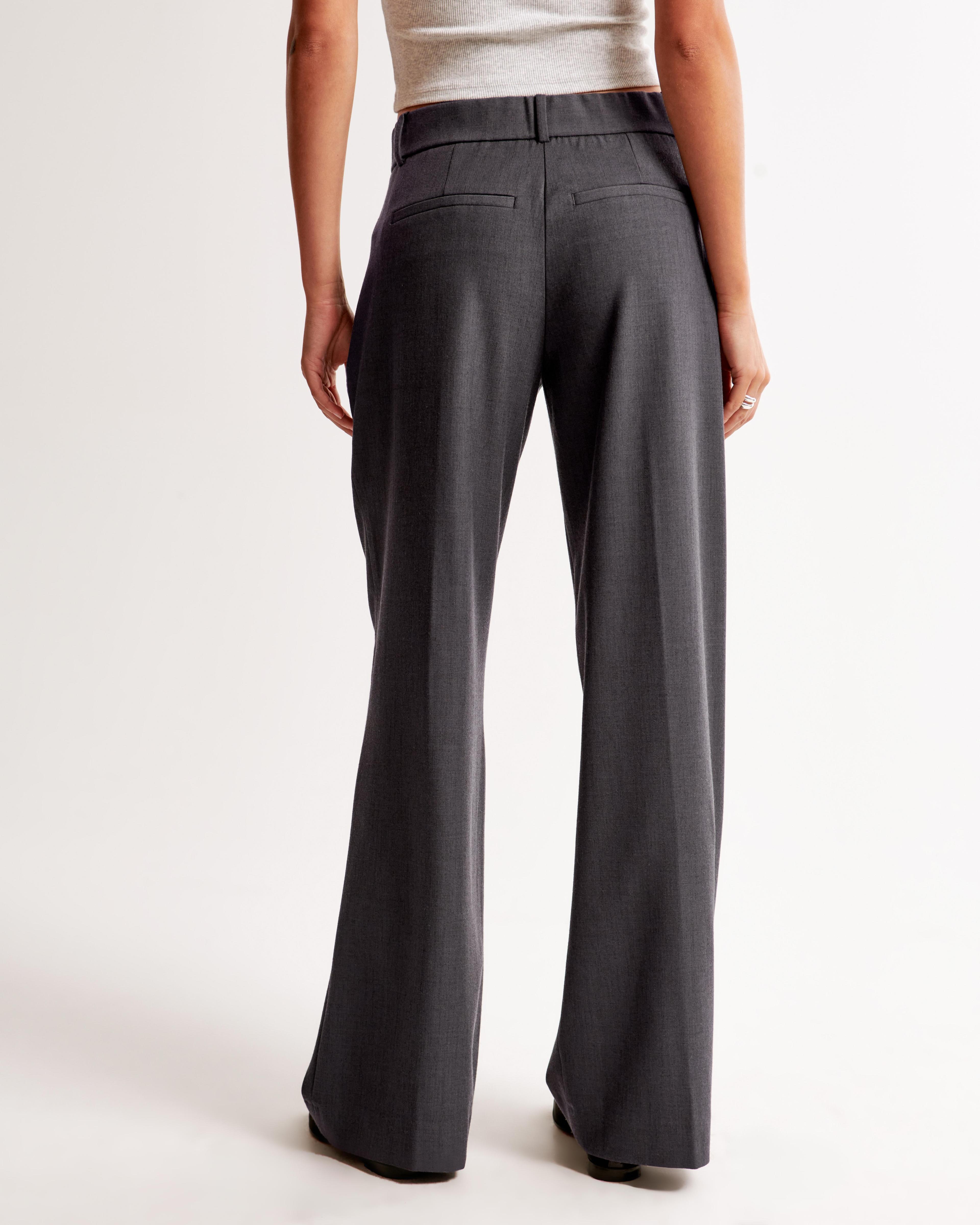 A&F Sloane Low Rise Tailored Wide Leg Pant Product Image