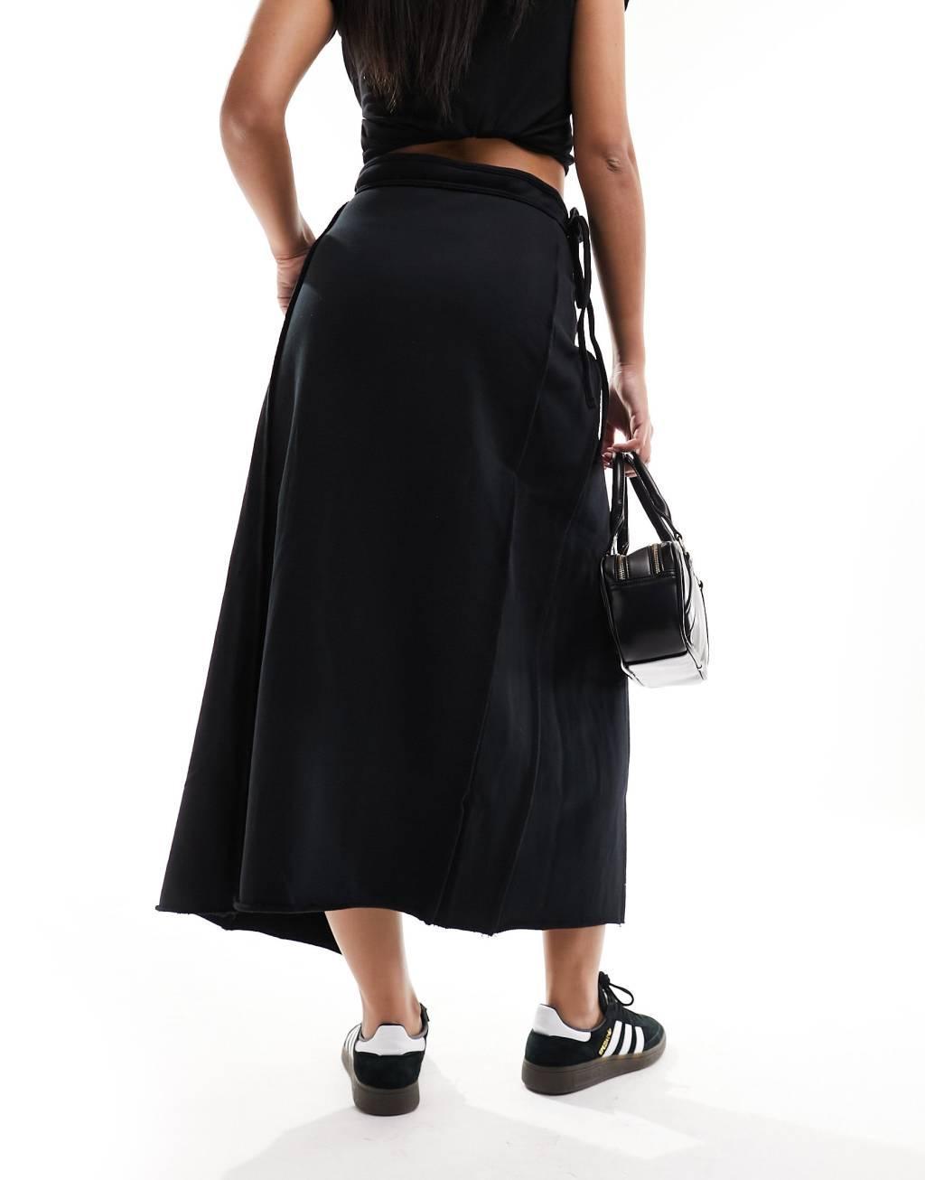 COLLUSION wrap midi skirt Product Image