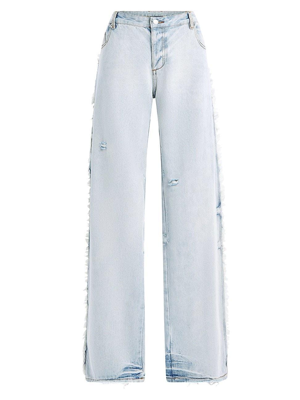 Womens Roma Frayed Jeans product image