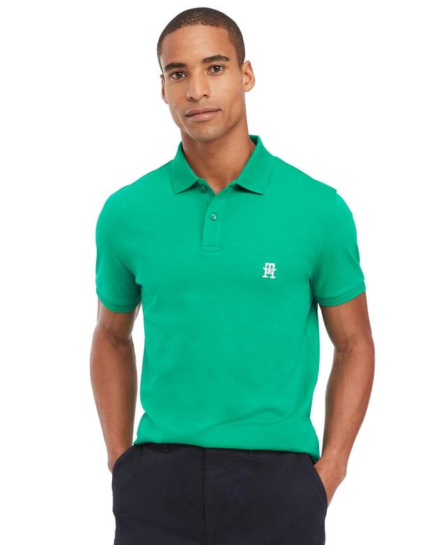 Tommy Hilfiger Mens Short Sleeve Interlock Monogram Polo Shirt Product Image