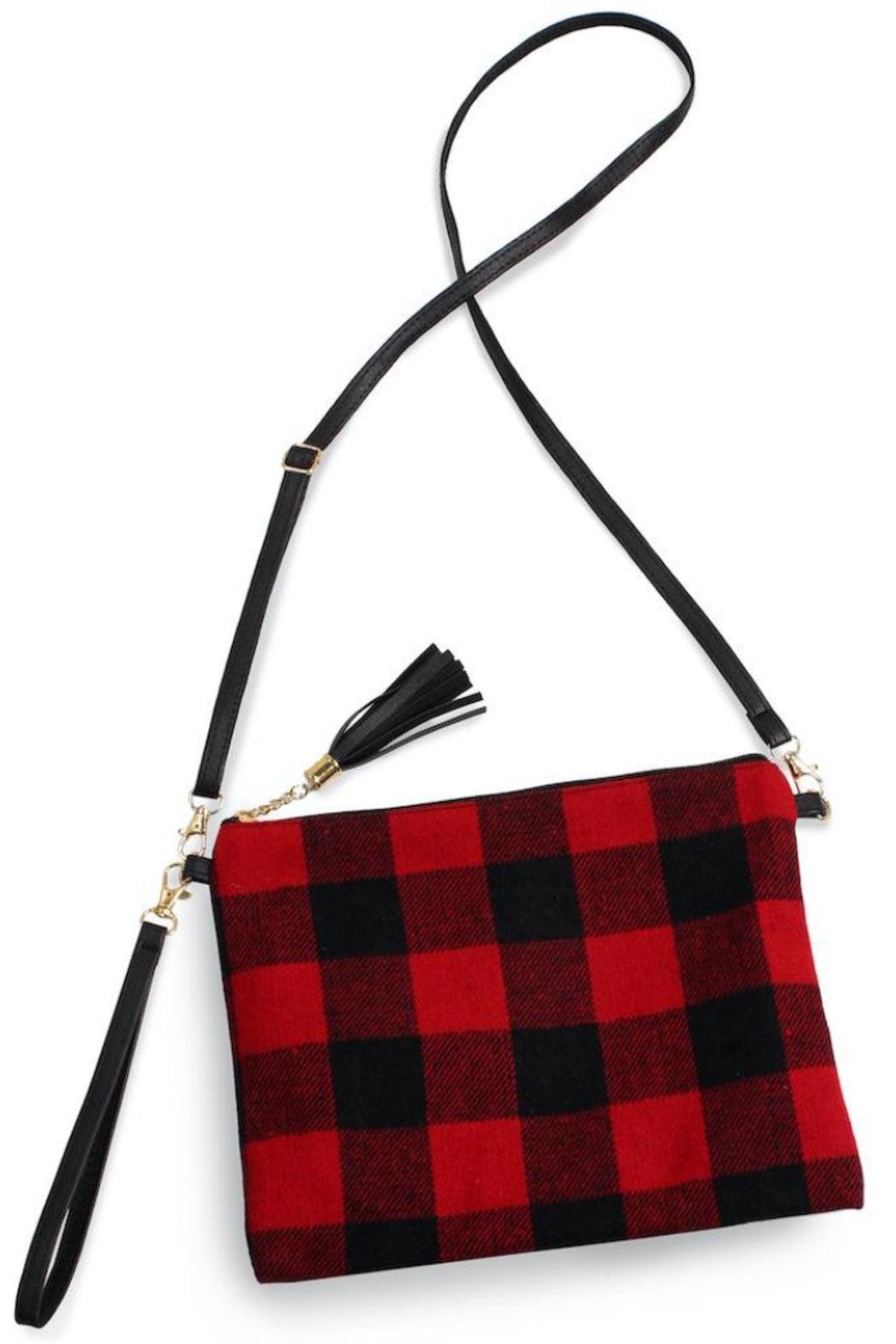 Buffalo Check Tassel Handbag Female Product Image