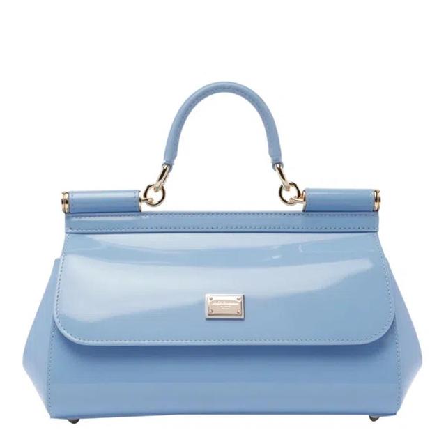 Elogated Medium Sicily Handbag In Azul Product Image