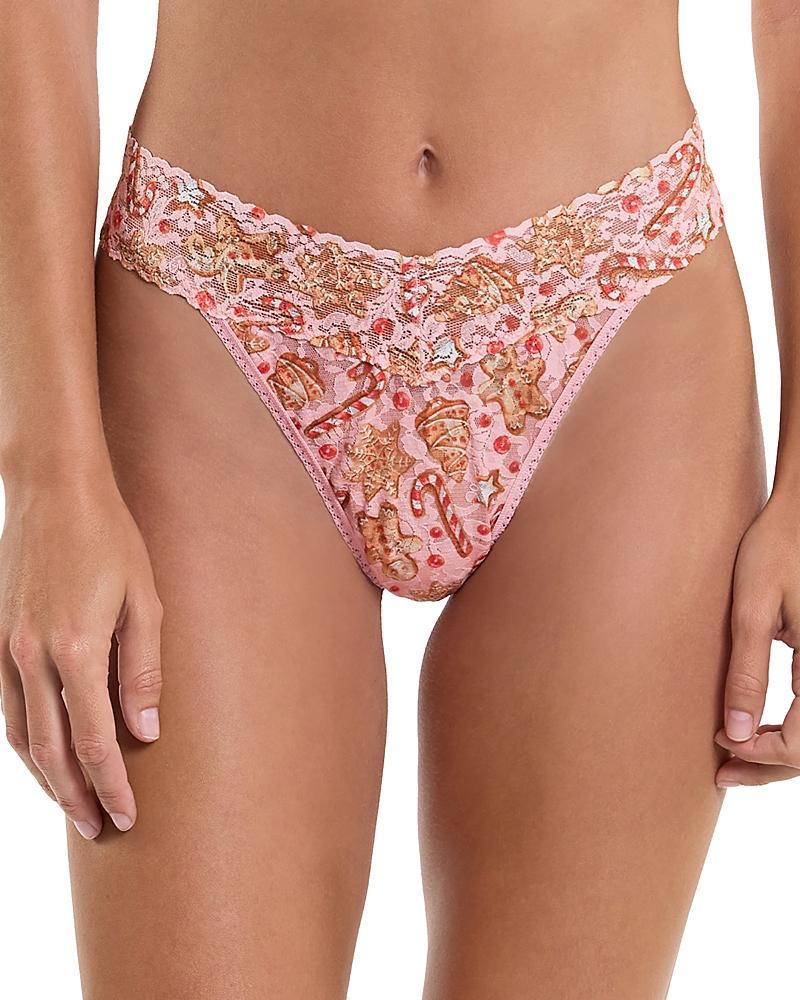 Hanky Panky Printed Original Rise Thong (Be Mine Print) Women's Underwear Product Image