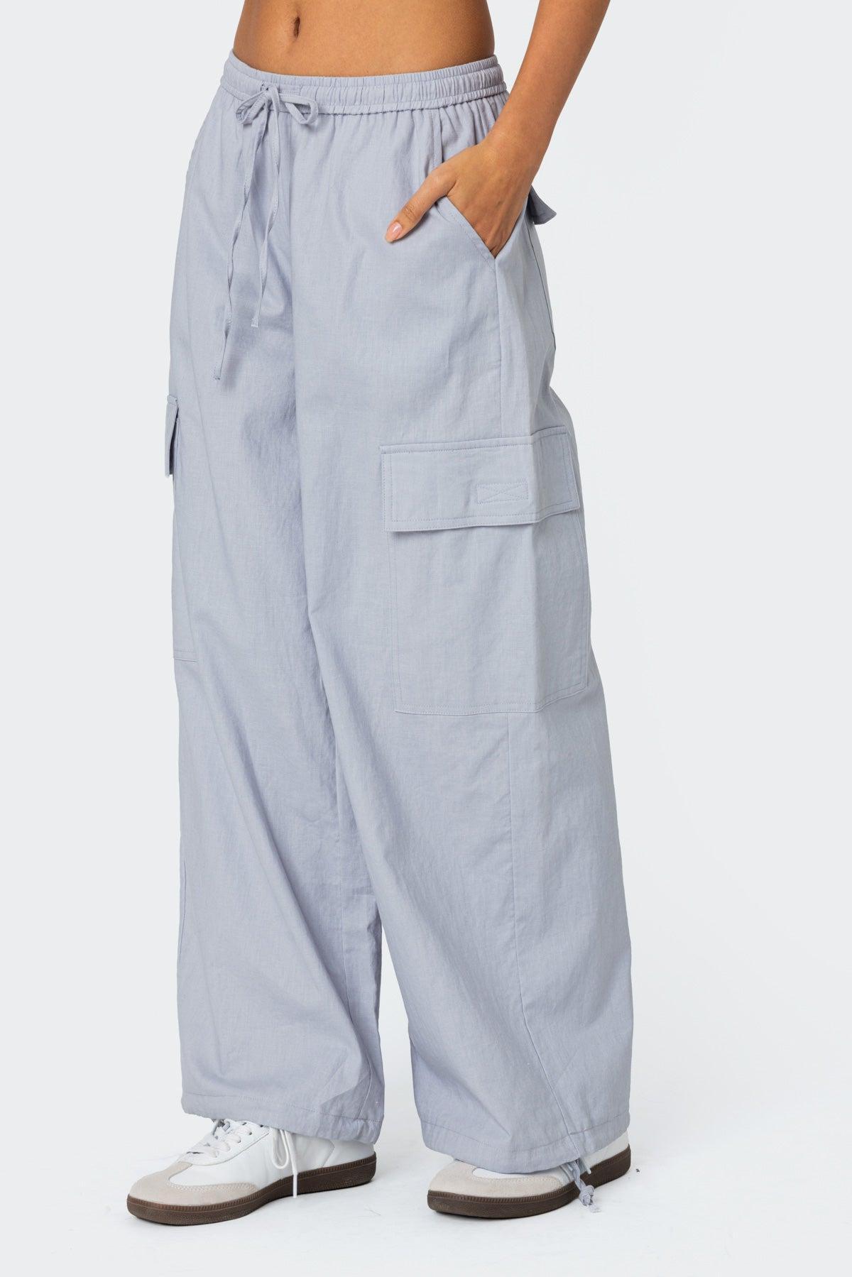 Phoenix Linen Look Cargo Pants Product Image