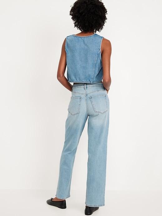 High-Waisted Wow Loose Jeans Product Image