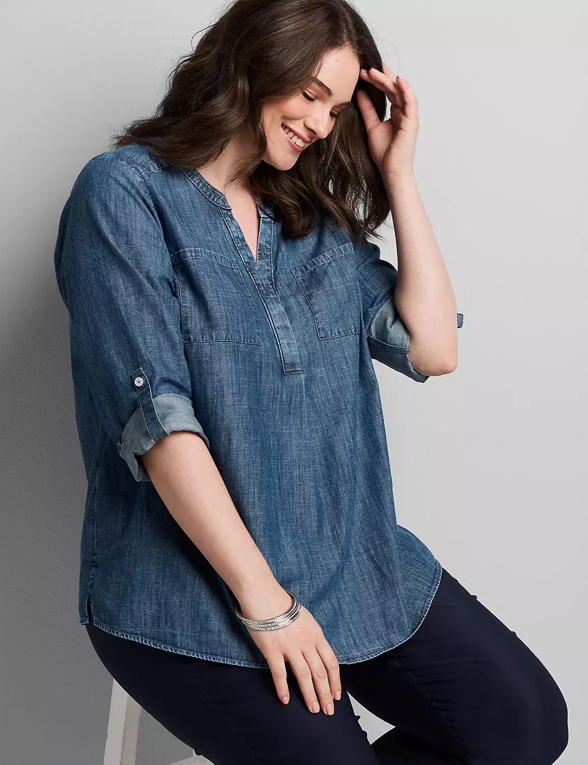 Chambray Popover Shirt Product Image