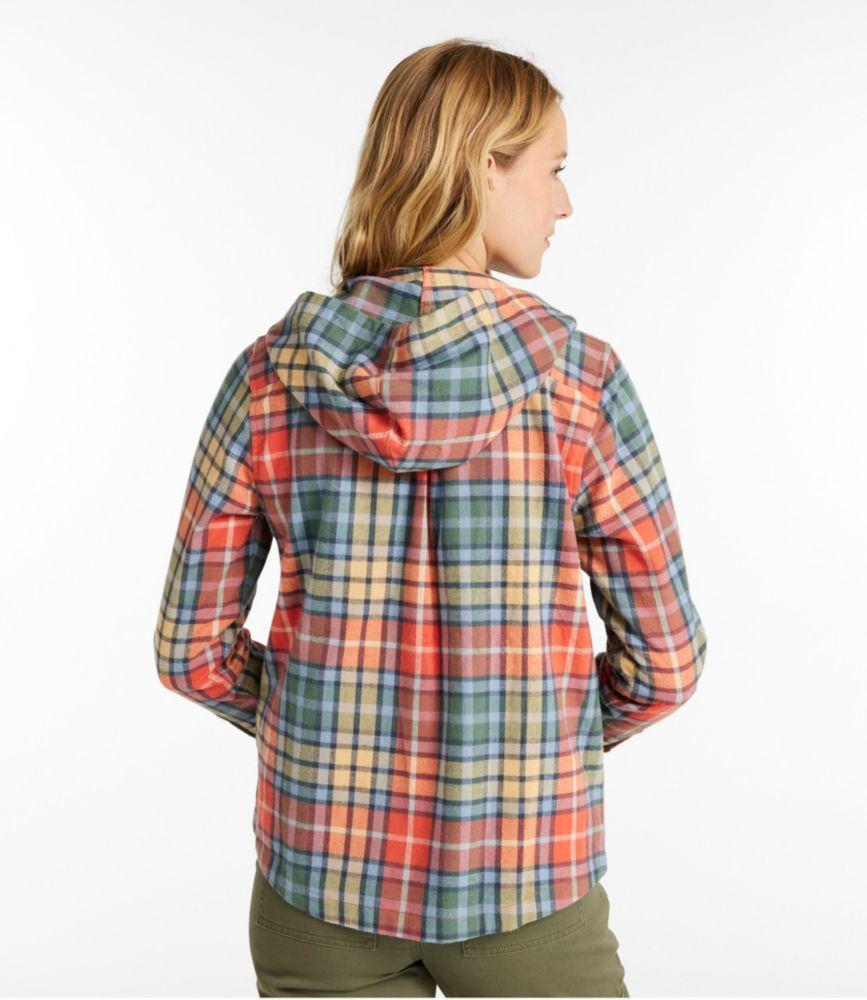 
                            Women's Scotch Plaid Flannel Shirt, Relaxed Zip Hoodie
                         Product Image