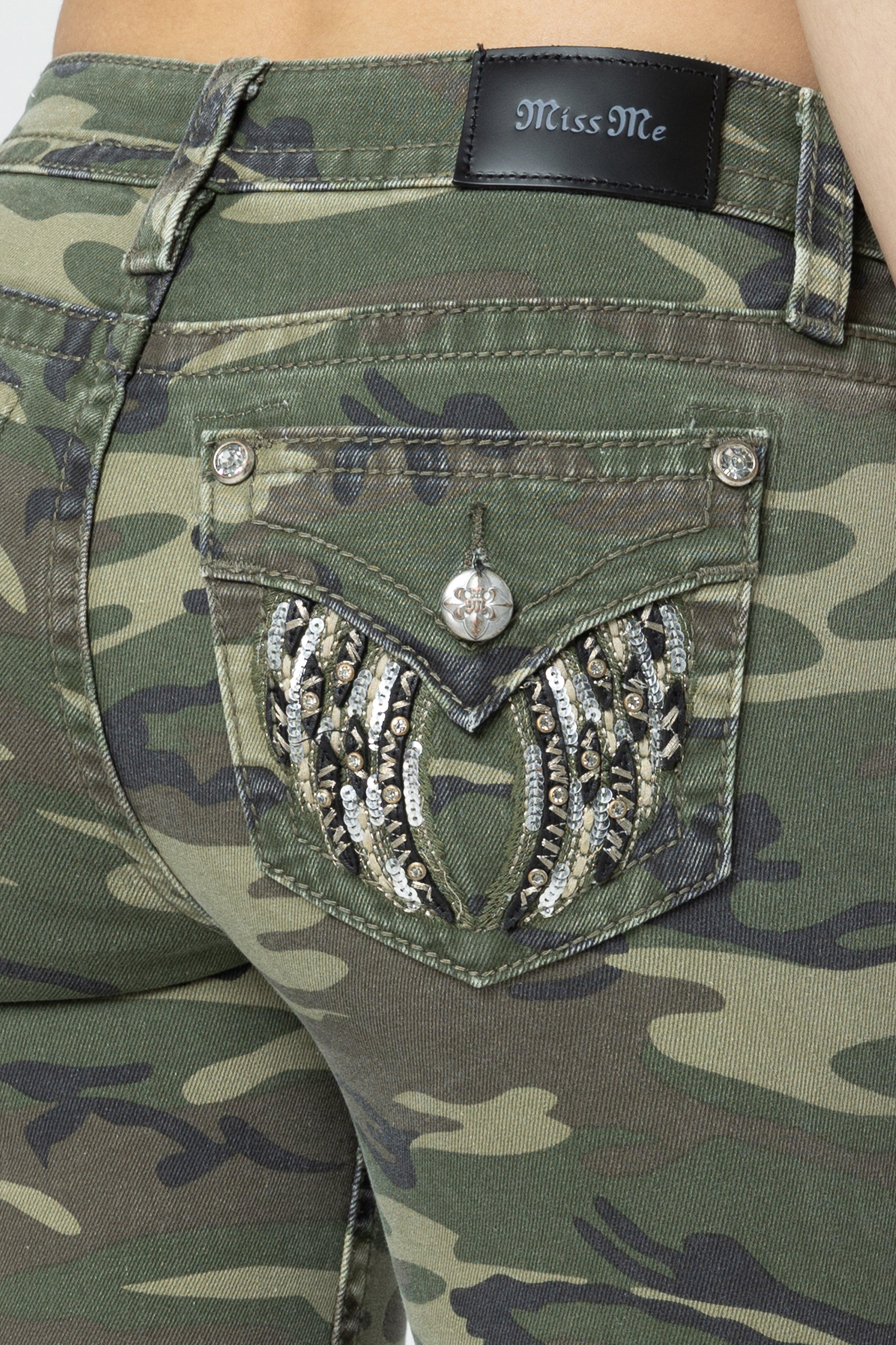 Camo Wings Skinny Jeans Product Image