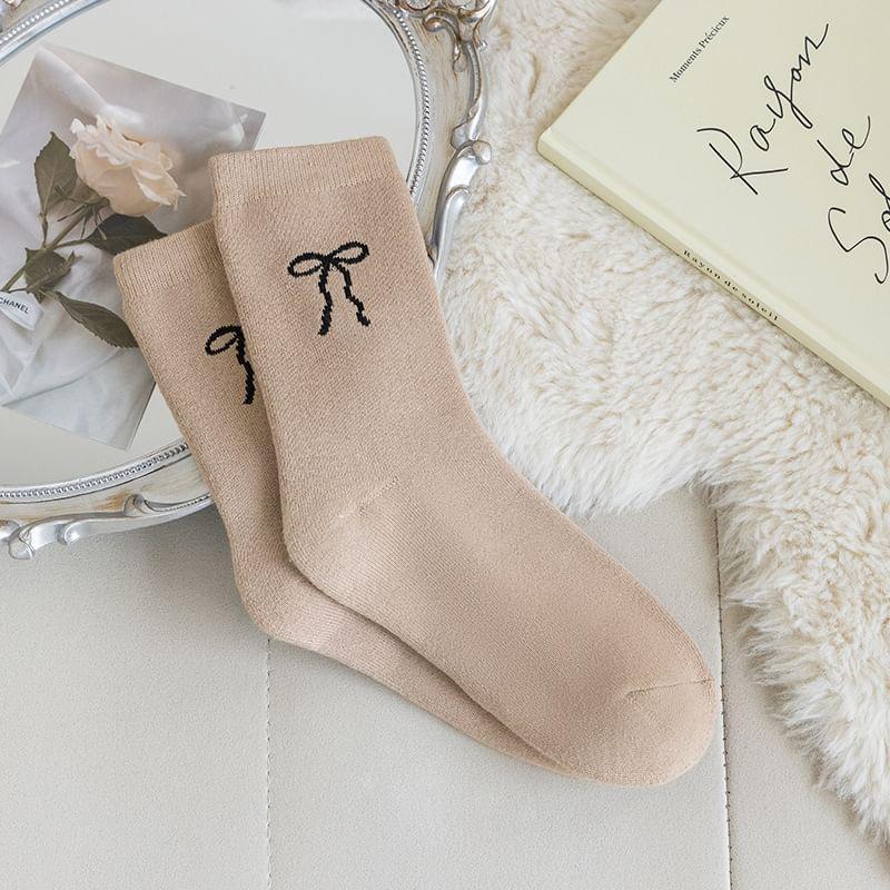 Bow Print Socks Product Image