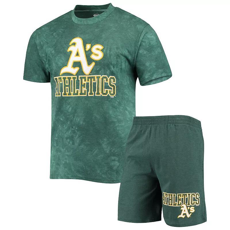 Mens Concepts Sport Oakland Athletics Billboard T-Shirt & Shorts Sleep Set Product Image